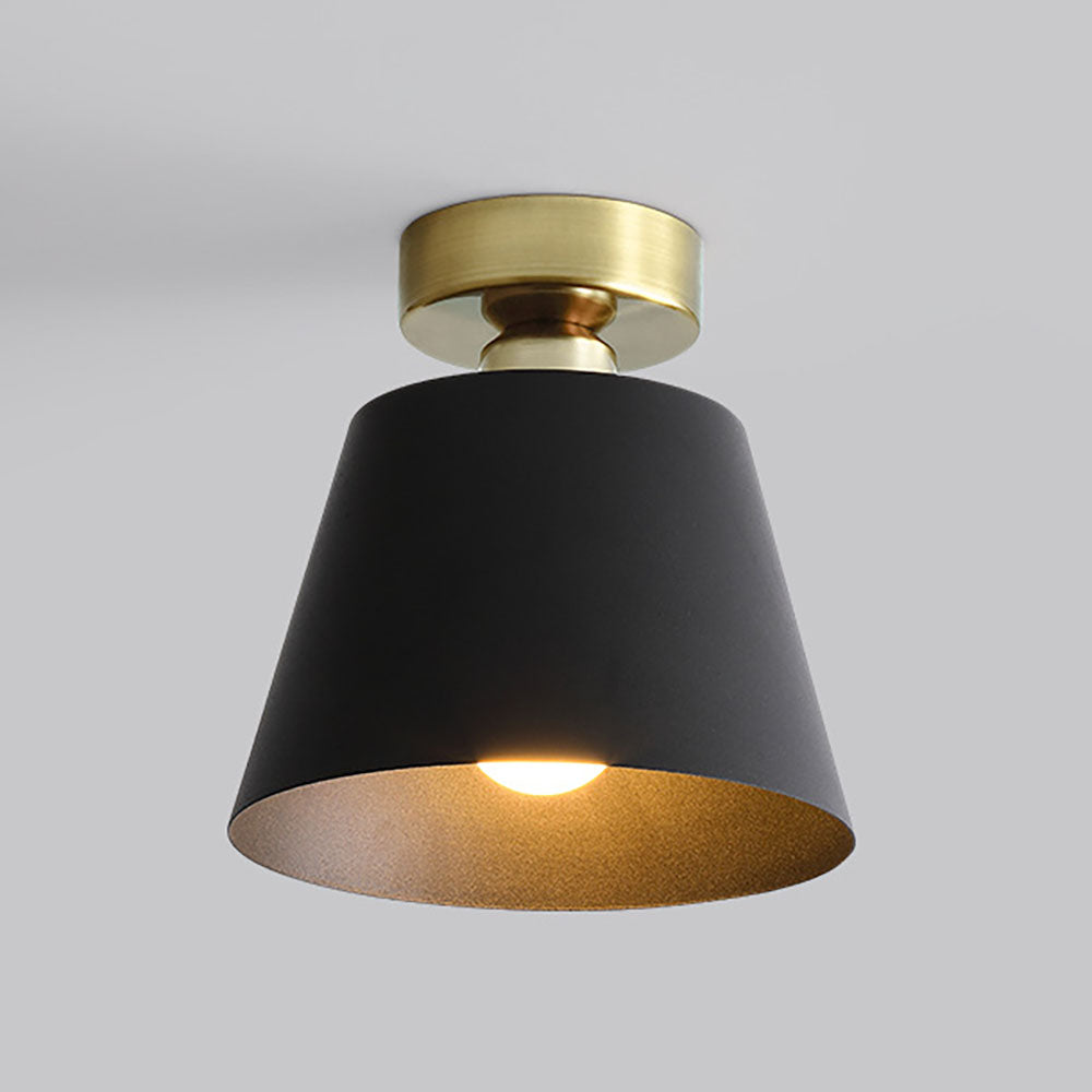 Arisha Cylindrique Métal Plafonnier Noir/Blanc Salle À Manger - Neutralighting