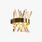 Kristy Applique Murale Luxueux LED Moderne Métal Cristal Or Chambre à Coucher/Salon - Neutralighting
