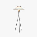 Arisha Lampadaire Trépied Simple, Métal/Tissu, Blanc, Chambre/Salon - Neutralighting