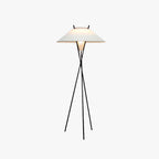 Arisha Lampadaire Trépied Simple, Métal/Tissu, Blanc, Chambre/Salon - Neutralighting
