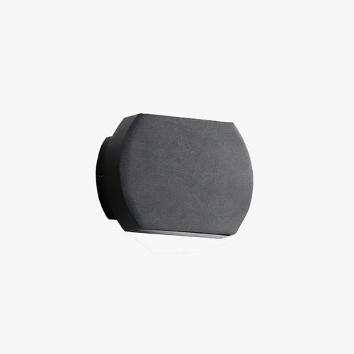 Ray Géométrique LED Applique Murale Noir Gris Métal Verre Cour - Neutralighting