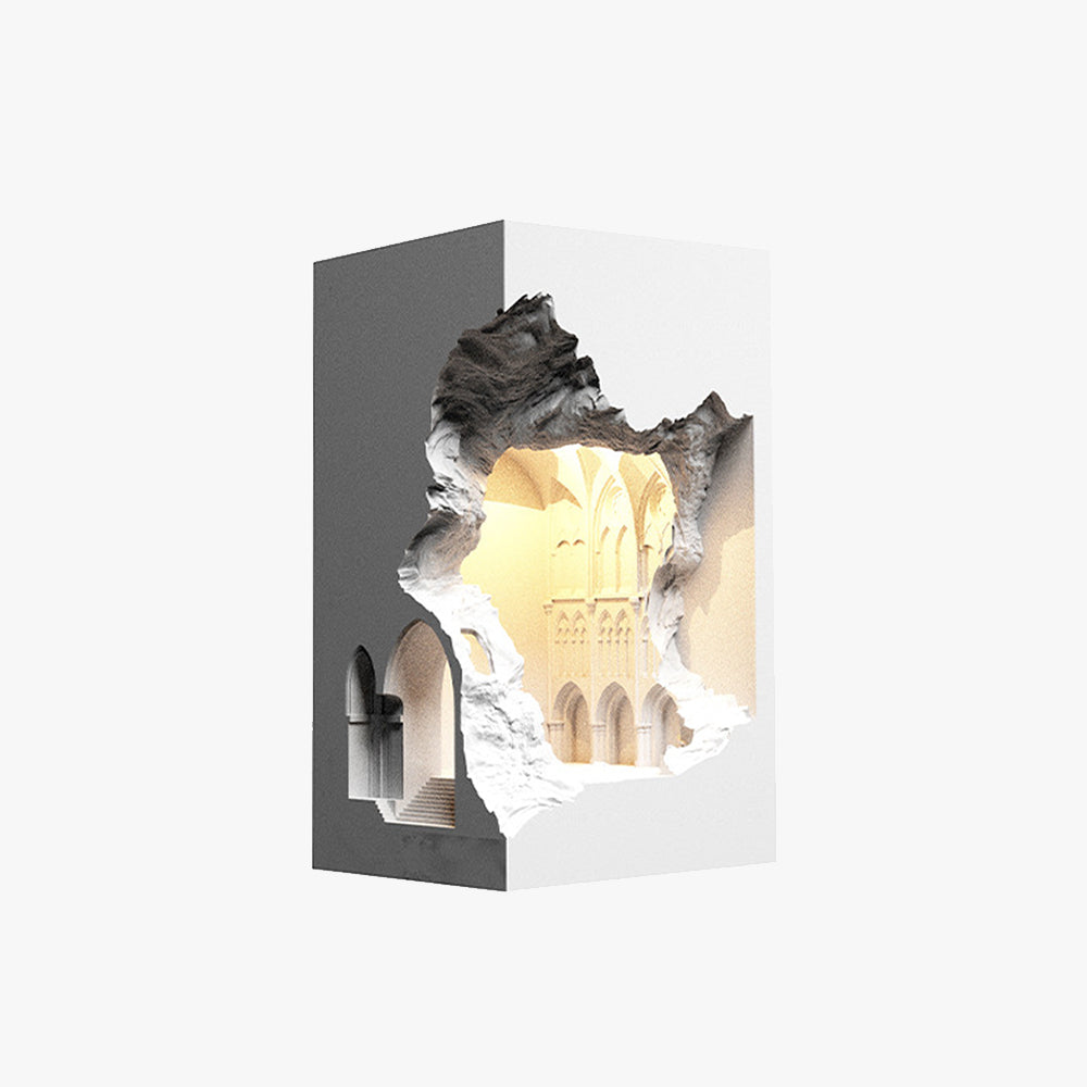 Ray Applique Murale Art Déco Flush LED Encastrée, 3 Styles, Blanc, Salon - Neutralighting
