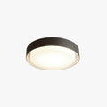 Ray Ronde Moderne LED Plafonnier Noir Métal/Acrylique Extérieur - Neutralighting