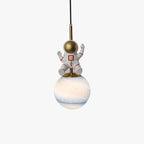 Aria Suspesion Globe Moderne, Metal/Verre, Blanc/Bleu, Chambre - Neutralighting