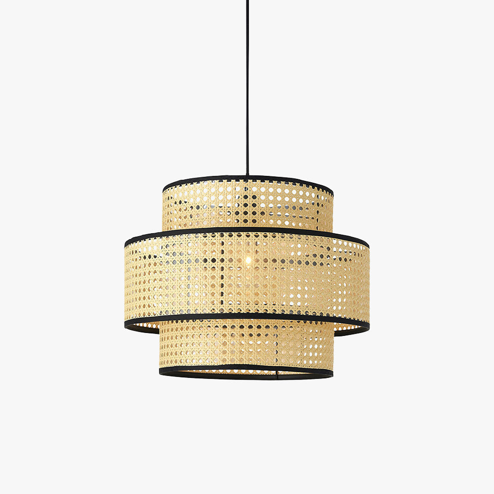 Ritta Suspension Cylindre Moderne, Métal/Acrylique, Bois, Salon - Neutralighting