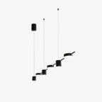 Arisha Modern LED Suspension Or Noir Métal Salon Chambre à Coucher - Neutralighting