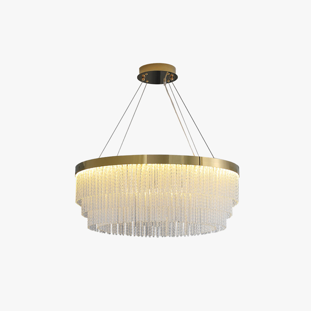 Arisha Suspension Ronde Moderne, Métal, Doré, Salon/Hôtellerie - Neutralighting