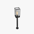 Ray Borne Extérieure Rectangulaire Moderne, Métal/Verre, Noir, Allée - Neutralighting