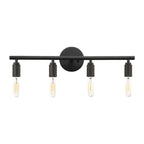 Silva Applique Murale Simple, Métal/Verre, Noir, Salle de Bain - Neutralighting