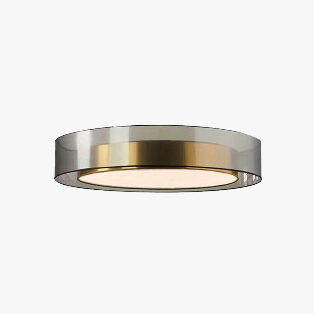 Arisha Plafonnier Rond Moderne, Métal/Acrylique, Doré, Salon - Neutralighting