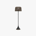 Ritta Lampadaire Cylindre Naturel, Métal/Rotin, Blanc/Noir, Balcon - Neutralighting
