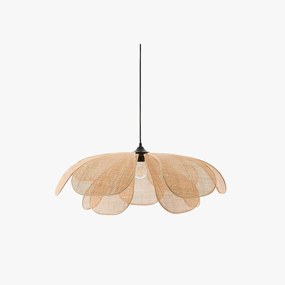 Ritta Suspension Vintage, Métal/Rotin, Bois, Salle à Manger - Neutralighting