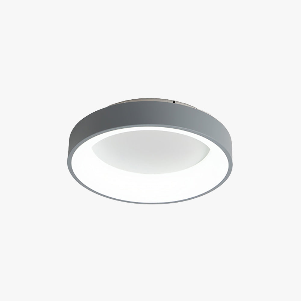 Arisha Plafonnier Bol Moderne, Métal/Acrylique, Blanc/Gris, Salon - Neutralighting