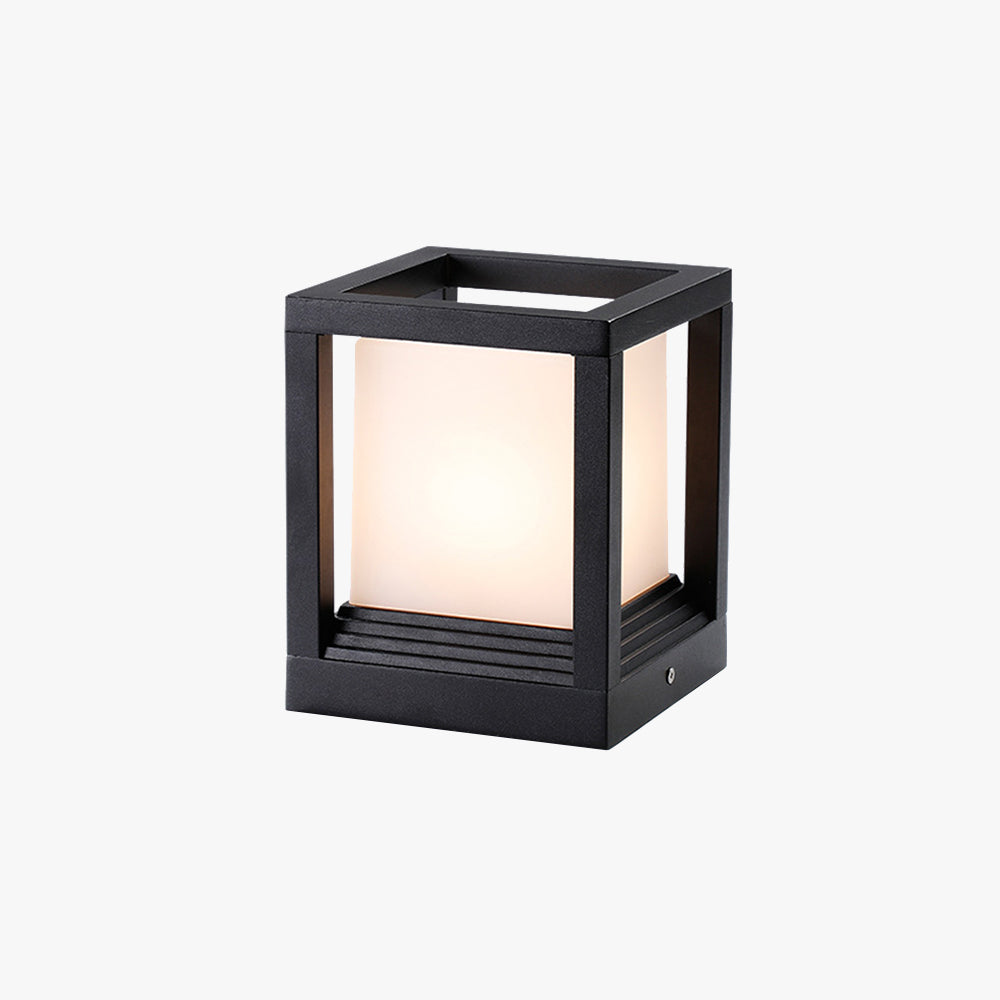 Ray Lampe Solaire Pilier Moderne, Métal, Noir, Allée - Neutralighting