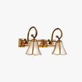 Ray Applique Murale Fleur Vintage LED Métal/Verre Or Salon/Salle de Bain - Neutralighting