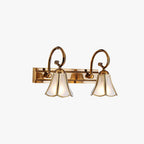 Ray Applique Murale Fleur Vintage LED Métal/Verre Or Salon/Salle de Bain - Neutralighting