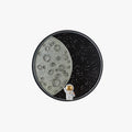 Aria Applique Murale Astronaute Rounde Lune, Métal, Chambre/Salon - Neutralighting
