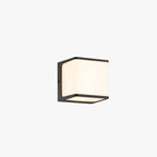 Ray Applique Minimaliste Rectangulaire Moderne, Câble/Solaire, Acrylique, Noir/Blanc, Jardin - Neutralighting