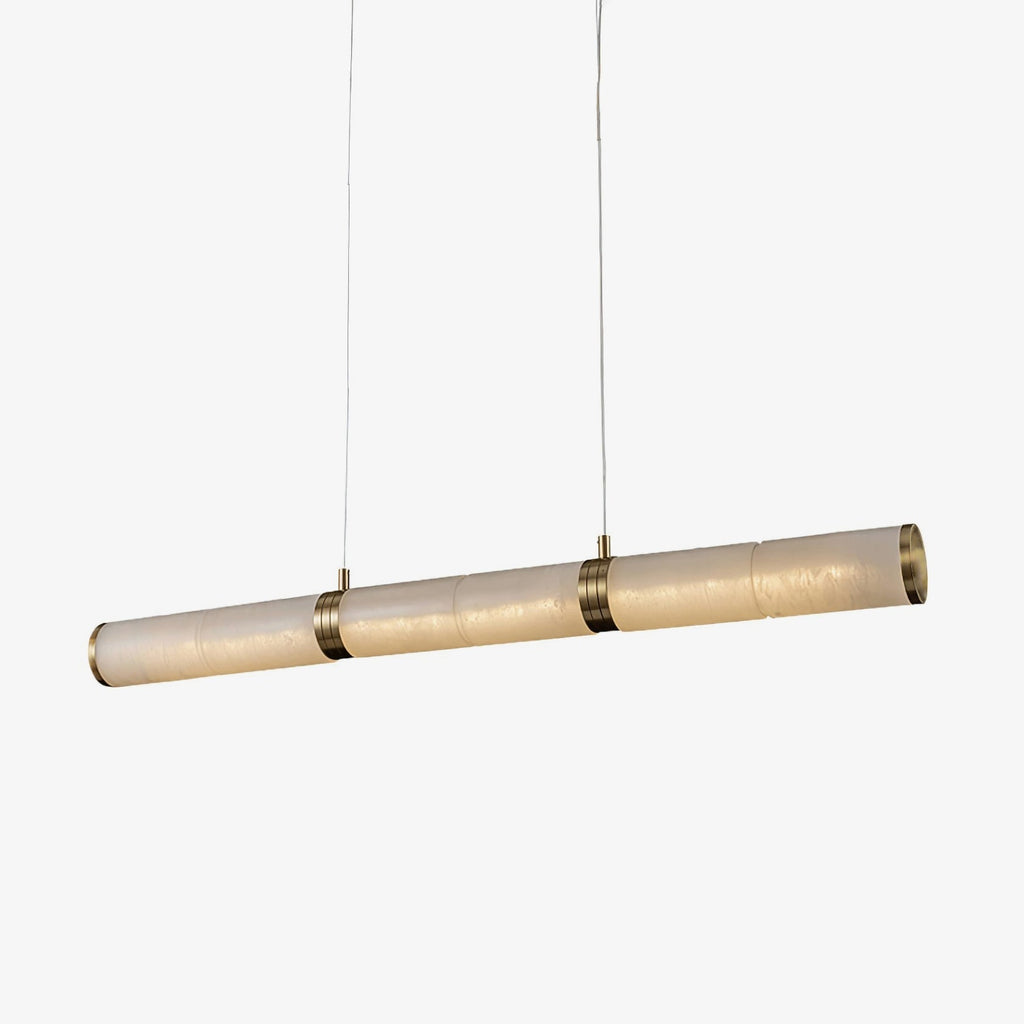 Eira Minimaliste Albâtre Linéaire Pendentif Lumière - Neutralighting