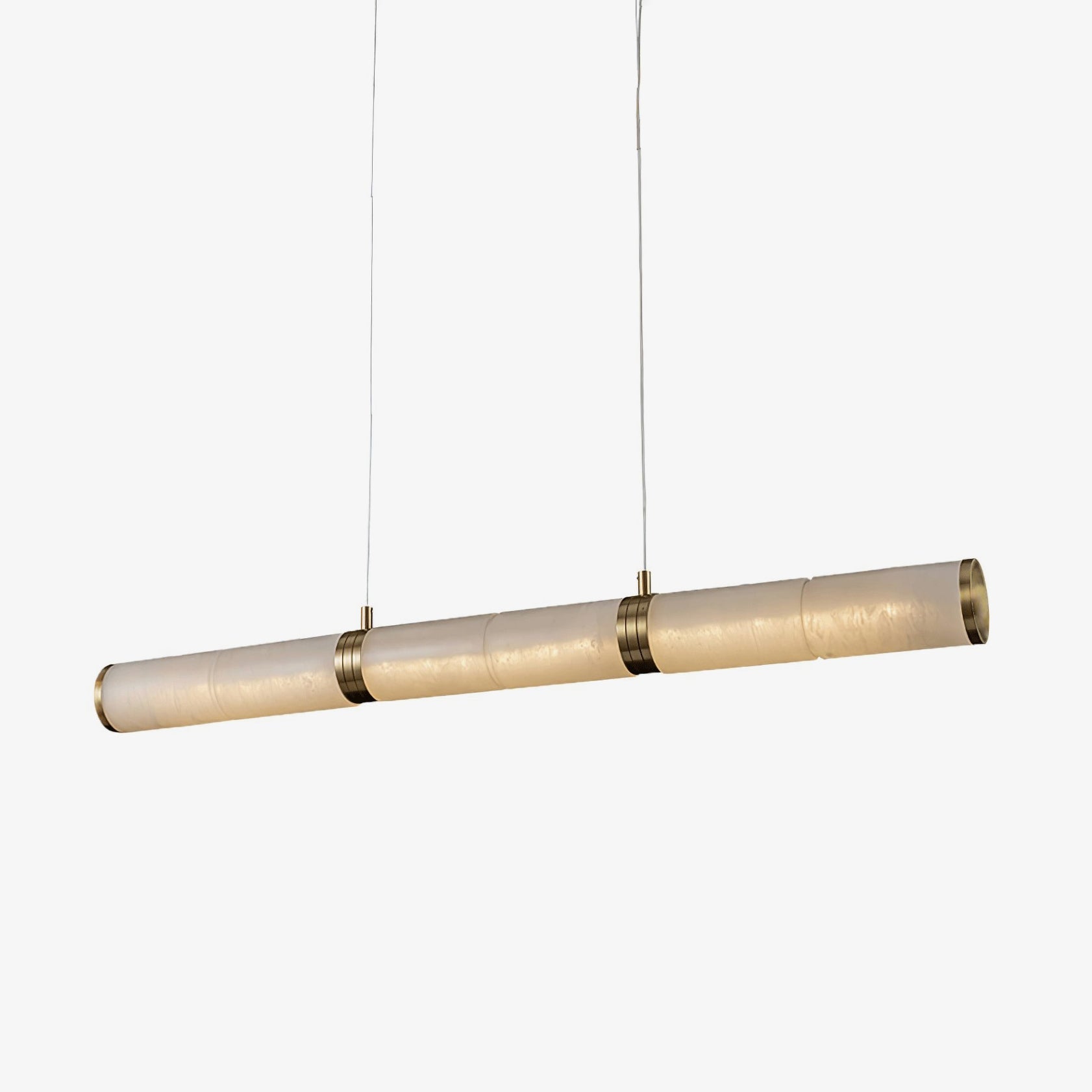 Eira Minimaliste Albâtre Linéaire Pendentif Lumière - Neutralighting