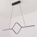 Arisha Suspension Linéaire Simple et Moderne, Métal/ Acrylique, Noir/Or, Salle à Manger - Neutralighting