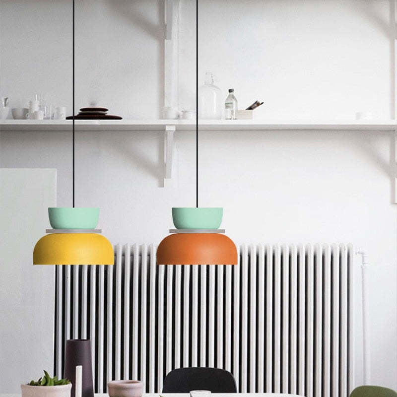 Jojo Suspendue Industrial Contrast Color Island Salon - Neutralighting