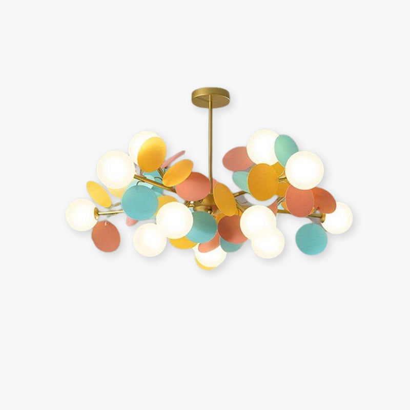 Nexen Plafonnier en forme de branche florale multicolore - Neutralighting