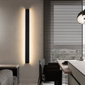 Ray Applique Murale Rectanglaire Minimaliste, Métal/Acrylique, Noir/Blanc, Salle de Bain - Neutralighting
