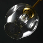 Valentina Suspension Multi Retro, Metal/Verre, Noir/Or, Chambre - Neutralighting