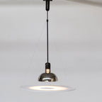 Arisha Suspension LED Moderne Métal/Acrylique Chromé/Noir - Neutralighting