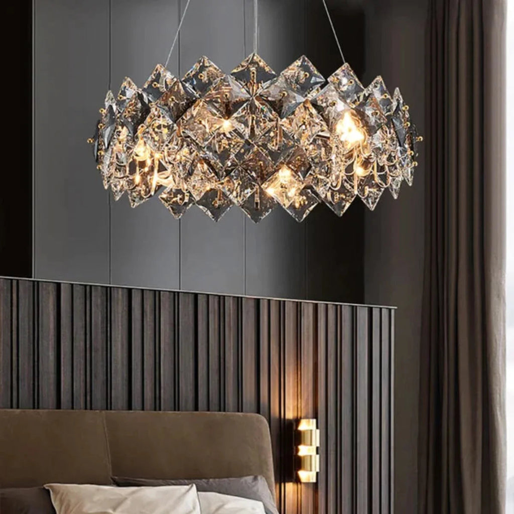 Kristy Cristal Moderne Lustre 6 Lumières Salon/Chambre à Coucher - Neutralighting