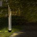 Ray Lampe Extérieur au sol Linéaire Simple, Métal, Blanc, Cour - Neutralighting