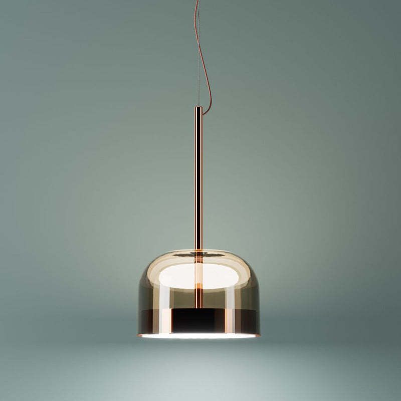 Valentina Suspension Nordique, Métal/Verre, Noir/Or, Salle à Manger - Neutralighting