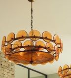 Aurora Chandelier Disque Verre Murano Vintage - Neutralighting