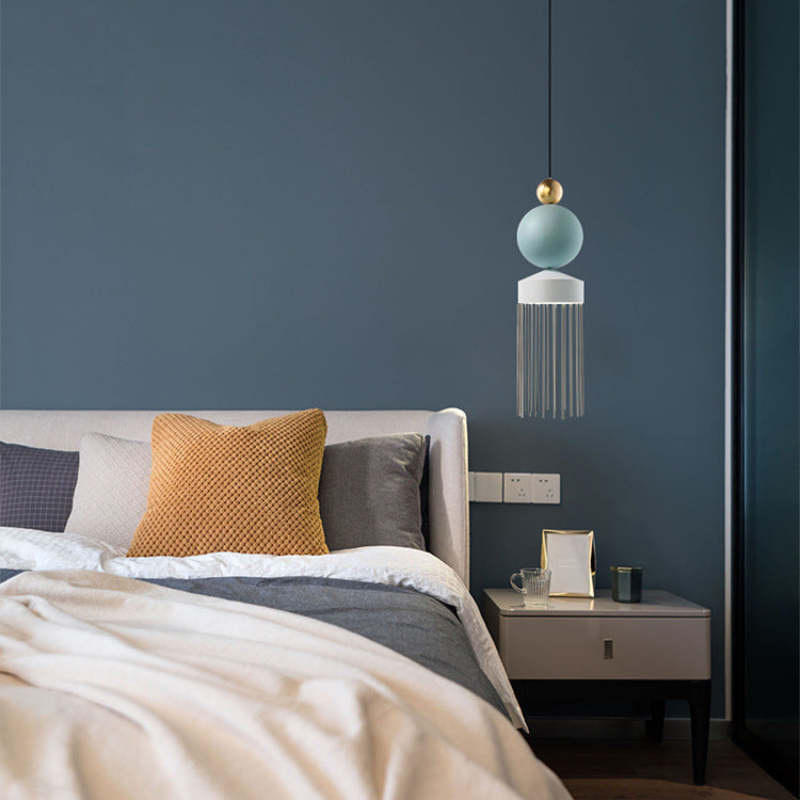 Valentina Suspension Irrégulière Géométrique, Metal, Bleu/Gris, Salon - Neutralighting