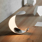 Aria Lampe de Table Lune Moderne, Métal/Acrylique, Blanc, Salon - Neutralighting