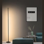 Ray Simple Linéaire LED Lampadaire Or Noir Métal Gel de Silice Salon Chambre - Neutralighting