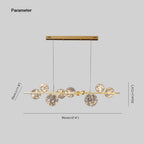 Valentina Suspension Boule Moderne, Métal/Verre, Doré/Noir, Salon - Neutralighting