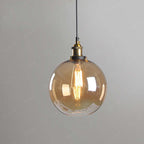 June suspension Industriel en Verre. Clair/Ambre/Gris Fumé - Neutralighting