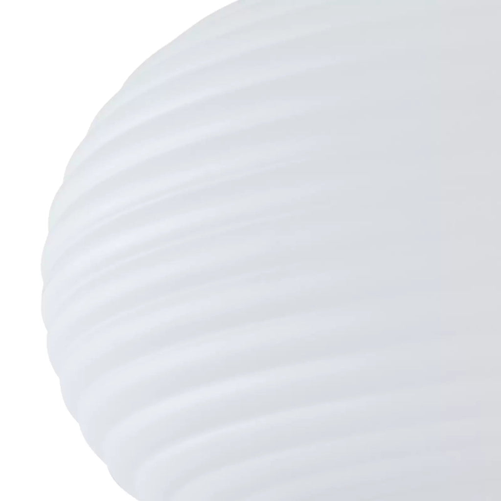 Arisha Plafonnier Ovale Moderne, Métal/Acrylique, Blanc, Salon - Neutralighting