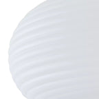 Arisha Plafonnier Ovale Moderne, Métal/Acrylique, Blanc, Salon - Neutralighting