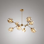 Valentina Suspension Multi Retro, Metal/Verre, Noir/Or, Chambre - Neutralighting