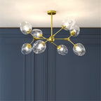Valentina Suspension Multi Retro, Metal/Verre, Noir/Or, Chambre - Neutralighting