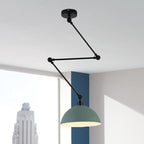 Aria Dôme Moderne LED Suspension Noir/Vert Métal Chambre à coucher - Neutralighting
