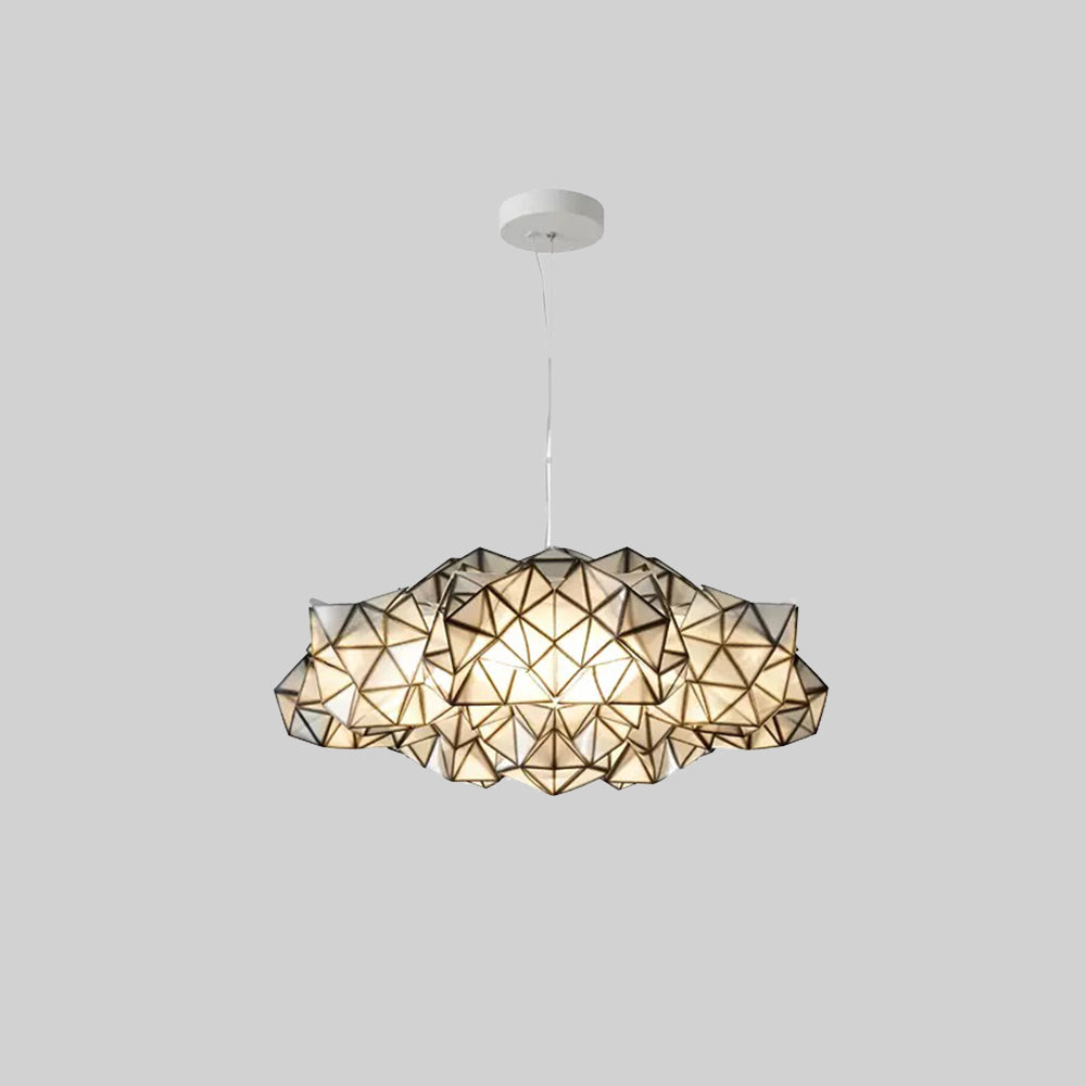 Arisha Suspension Irrégulier Géométrique, Metal/Acrylique, Blanc/Noir, Chambre - Neutralighting