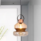 Silva Moderne LED Suspension Ambre Métal Verre Salon Salle à manger - Neutralighting