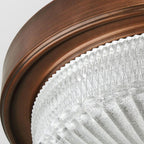 Silva Plafonnier Vintage Rond Verre Chambre à Coucher - Neutralighting