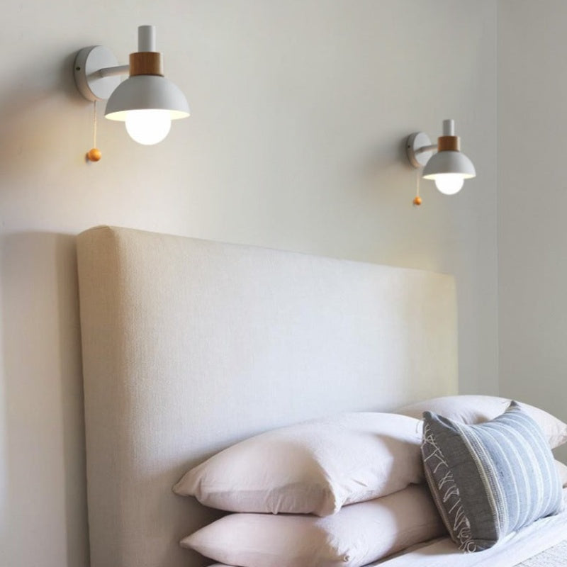 Valentina Moderne LED Applique Murale Métal/Verre Chambre à coucher Blanc/Jaune/Rose/Vert - Neutralighting