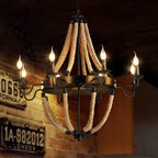 Epoch Suspension LED Industrielle Métal/Corde Noir Salon/Bar - Neutralighting