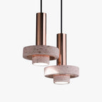 Aelith Suspension Cylindre Moderne Métal/Pierre Salle à Manger - Neutralighting